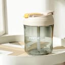 550ml Transparent Water Bottle with Straw