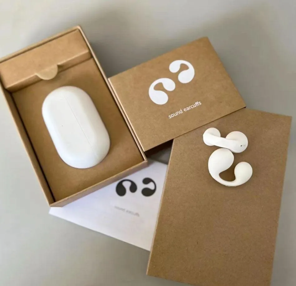 Ombie Ear Clip Bone Conduction Headphones With Display