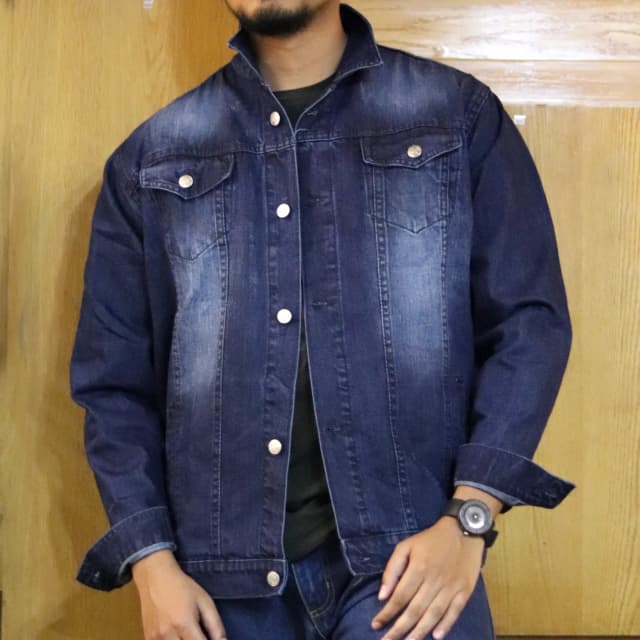 stretchable-brushed-denim-jacket