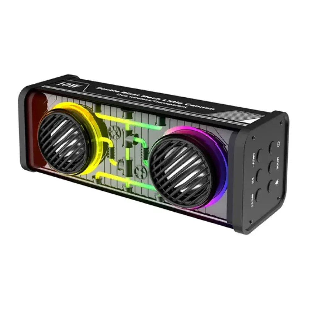 Multicolour  Double Blast Little Cannon Portable Bluetooth Speaker