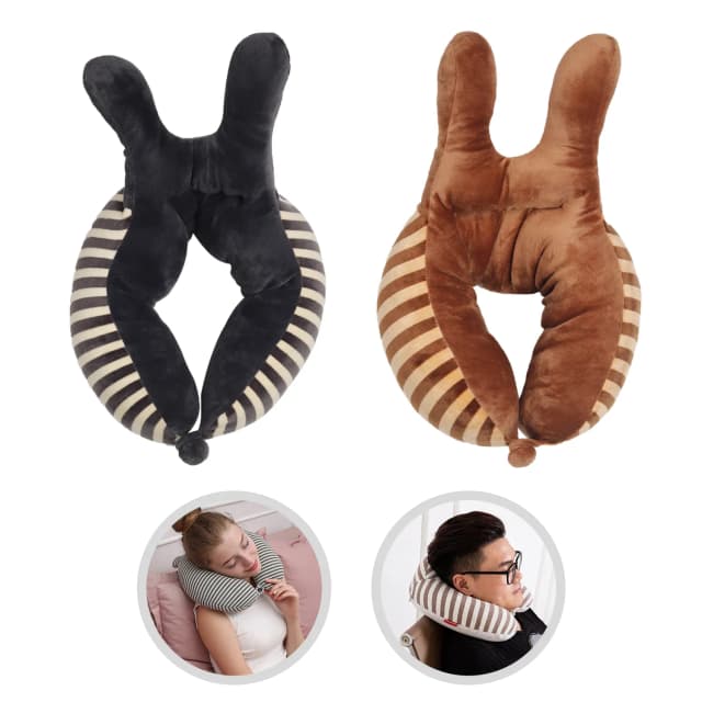 u-shaped-rabbit-neck-rest-pillow