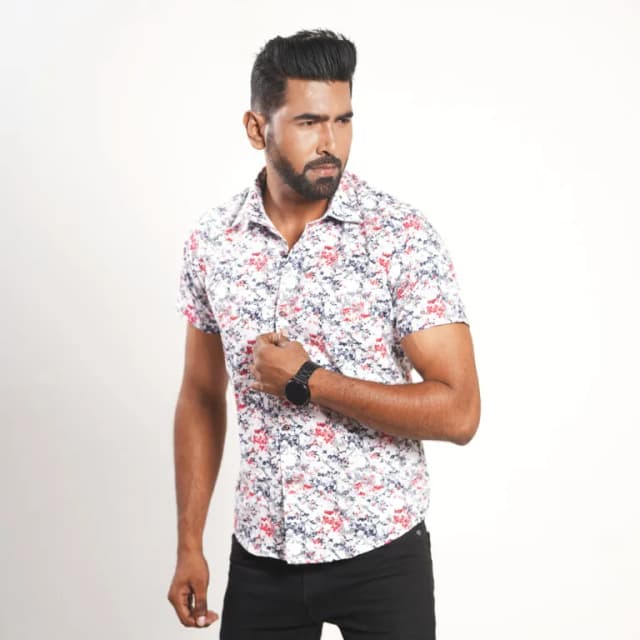 men-regular-fit-mixed-color-premium-half-sleeve-casual-shirt