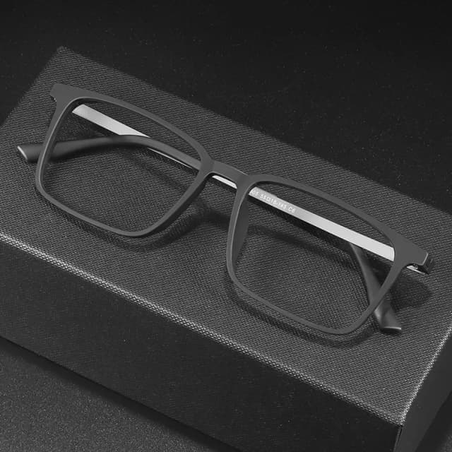 pure-titanium-glasses-elastic-paint-black-glasses