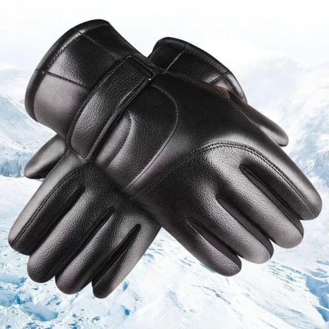 windproof-pu-leather-winter-gloves