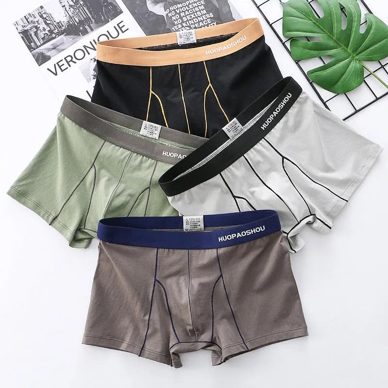 High Elasticity Soft Breathable Men's Boxers (Set of 3)