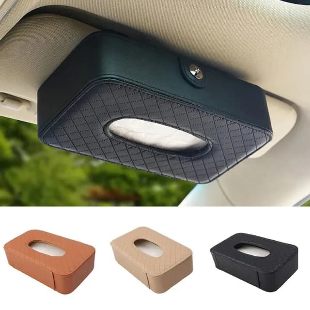 leather-type-car-sun-visor-tissue-box-holder