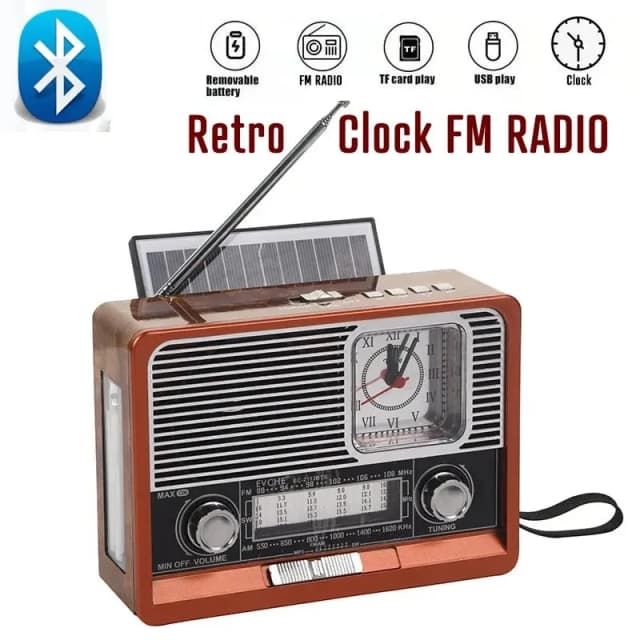 usb-solar-energy-portable-retro-fm-radio-with-bluetooth-wireless-speaker