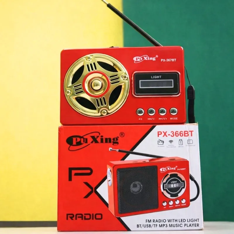 Classic FM Radio with LED Light and Wireless Music Support