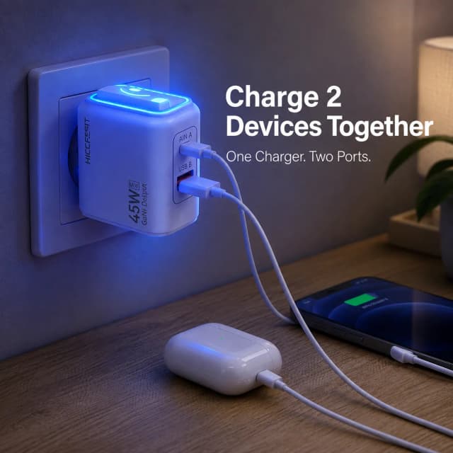 recrsi-45w-pd-qc-3-0-dual-port-super-fast-charger