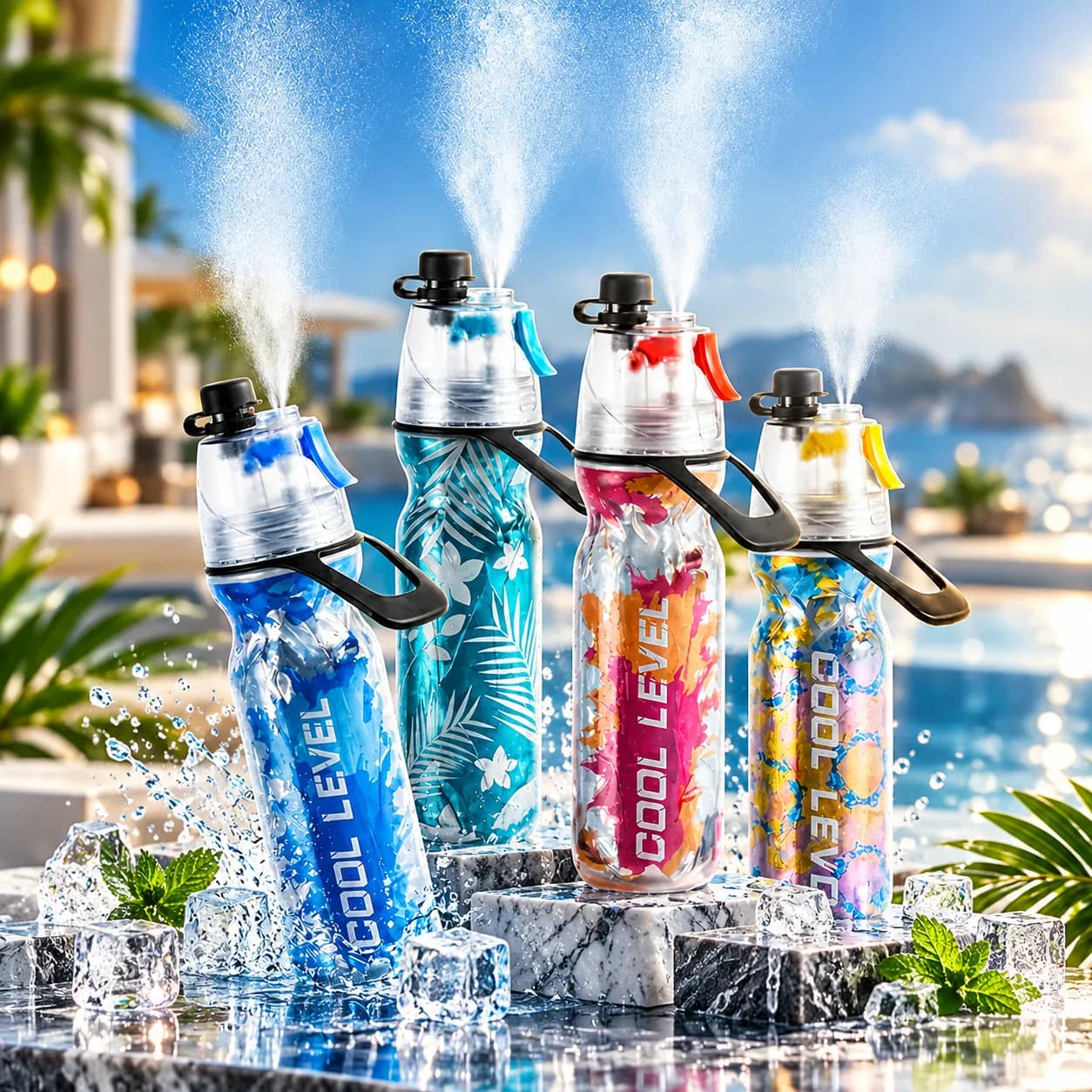 Spray Cool Sports Water Bottle