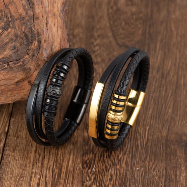 stainless-steel-leather-bracelet