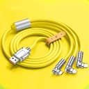 Head Rotating 120W 3 in 1 USB Data Charging Cable