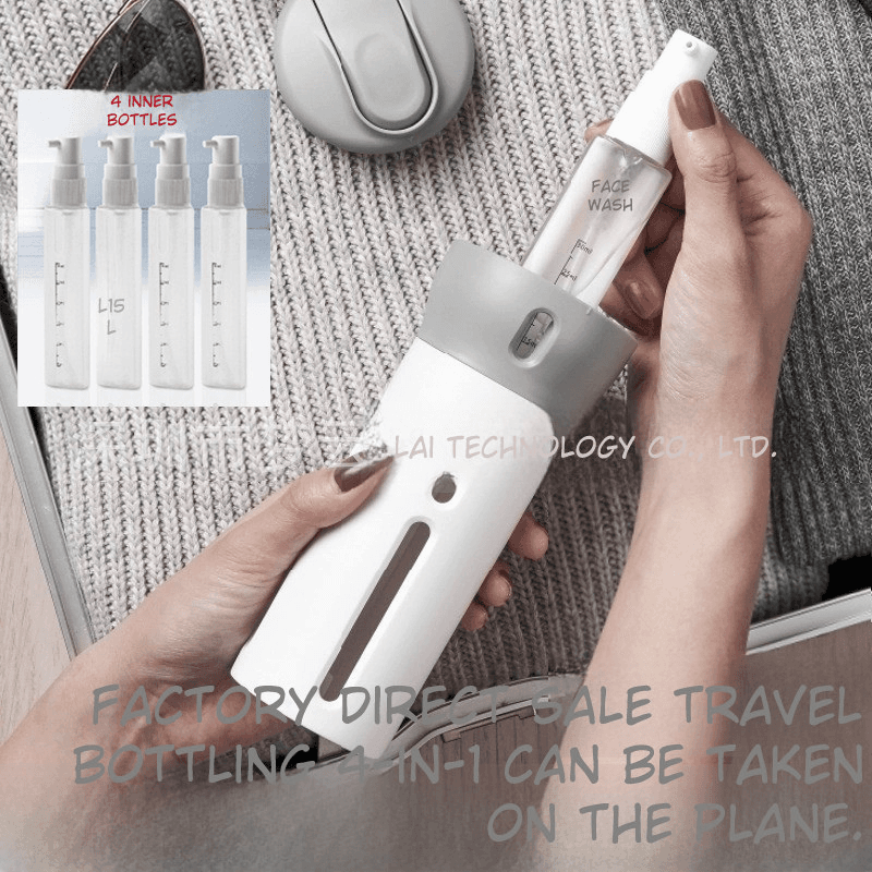 Portable Multi-Use 4-in-1 Liquid Containers