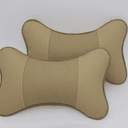 PU Leather Car Headrest Pillow ( Set Of 02 )