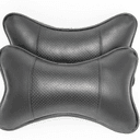 PU Leather Car Headrest Pillow ( Set Of 02 )