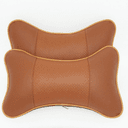 PU Leather Car Headrest Pillow ( Set Of 02 )