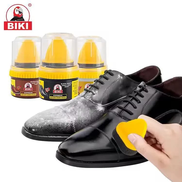 BIKI Express Instant Shoe Shine Cream – Leather Cleaner & Protector
