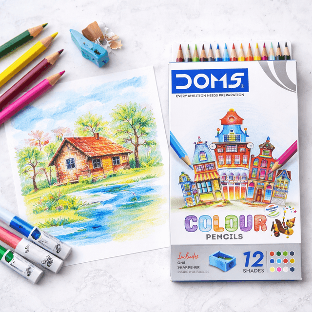 doms-full-size-color-pencil-set-12pcs-1-free-sharpener