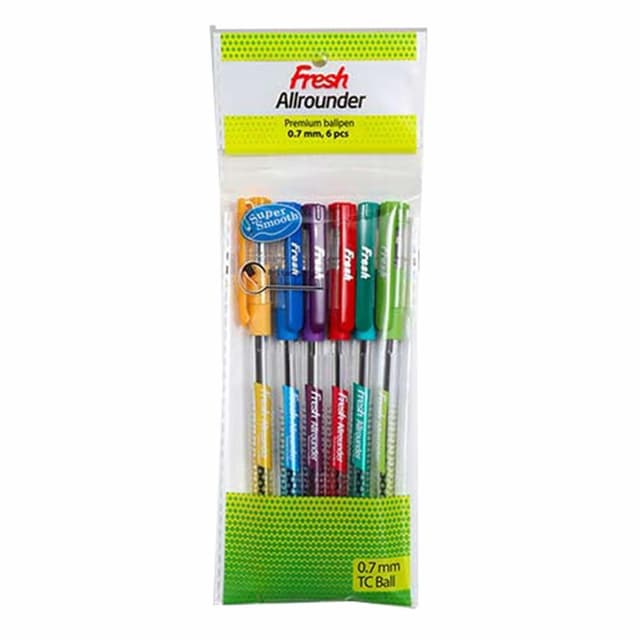 fresh-allrounder-ball-pen-black-ink-0-7mm-6-pcs