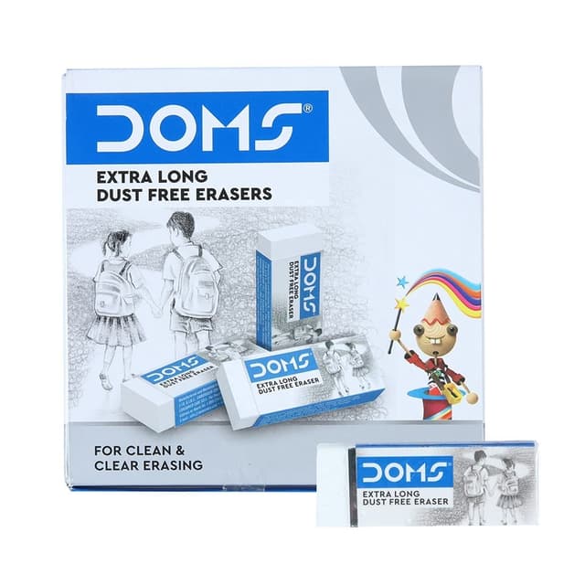doms-white-non-dust-eraser-set-20pcs-smooth-clean-erasing