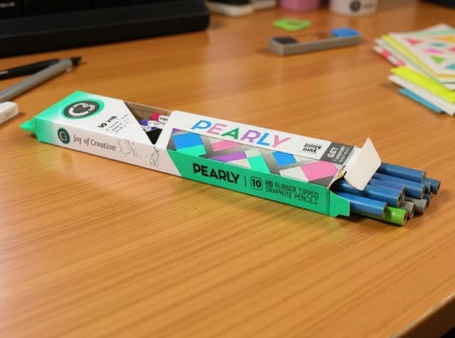 doms-c3-pearly-rubber-tipped-graphite-pencils-hb-10-pcs