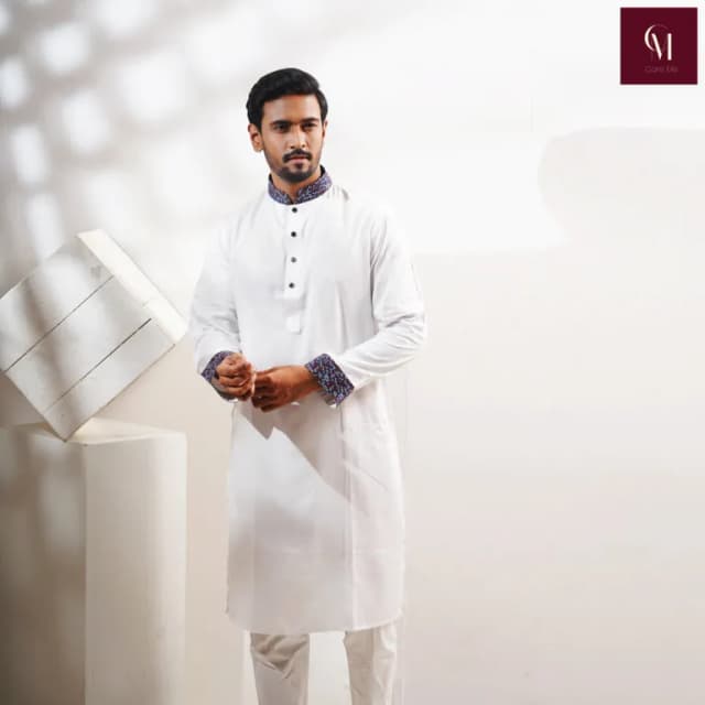 care-me-s-dot-printed-neck-pure-white-luxury-panjabi