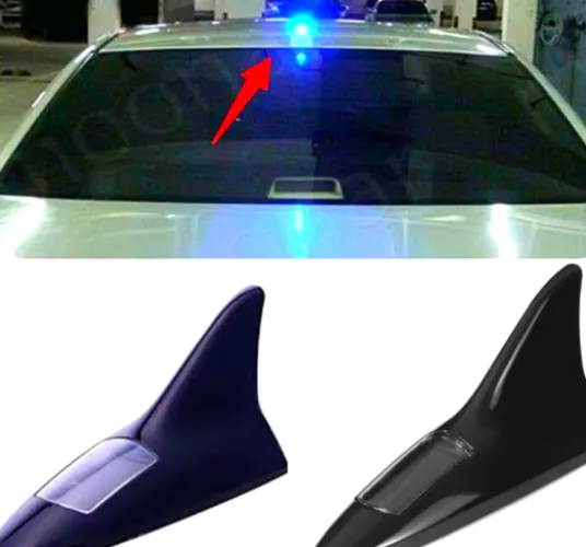 car-shark-shape-solar-signal-light