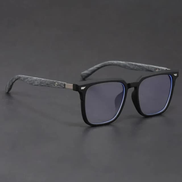 square-wood-grain-temples-retro-black-frame-glasses