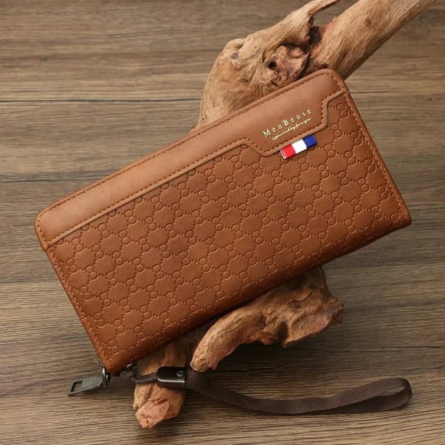 mens-fashionable-zipper-wallet-with-handheld-design