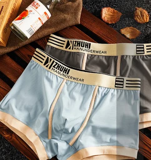 breathable-ice-silk-solid-color-mens-underwear-set-of-4