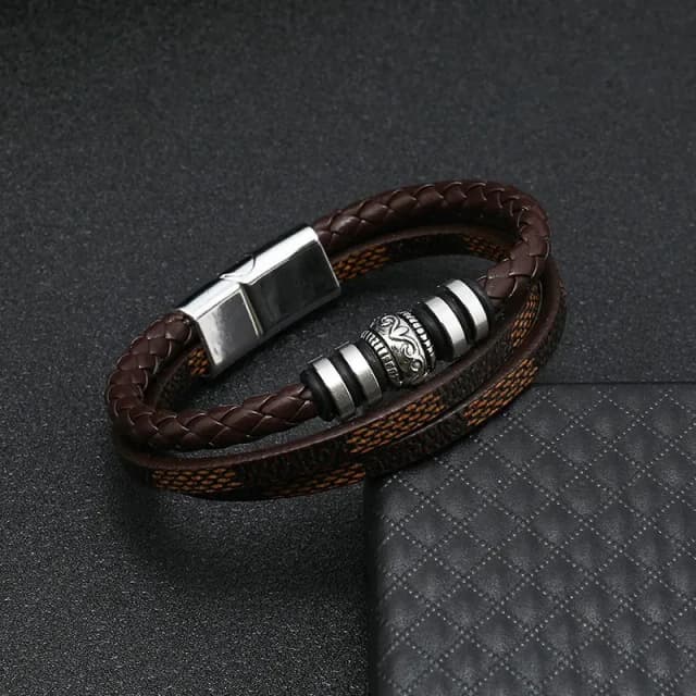 handcrafted-multi-layer-magnetic-leather-bracelet