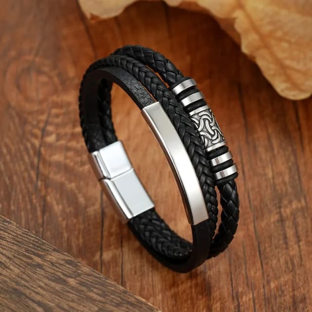 trendy-rope-braided-leather-wrist-bracelet