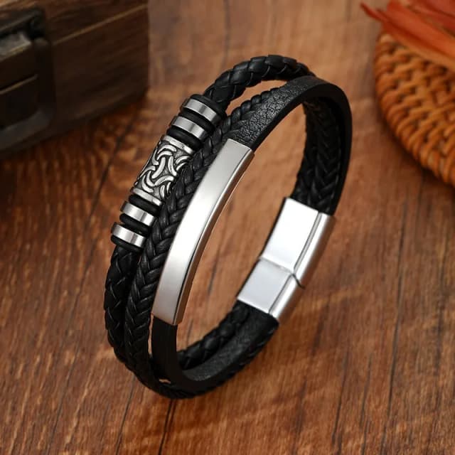 trendy-rope-braided-leather-wrist-bracelet