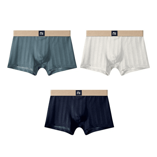 comfortable-ice-silk-solid-color-briefs-set-of-03-