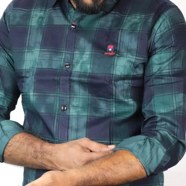 mens-trendy-checkered-casual-full-shirt